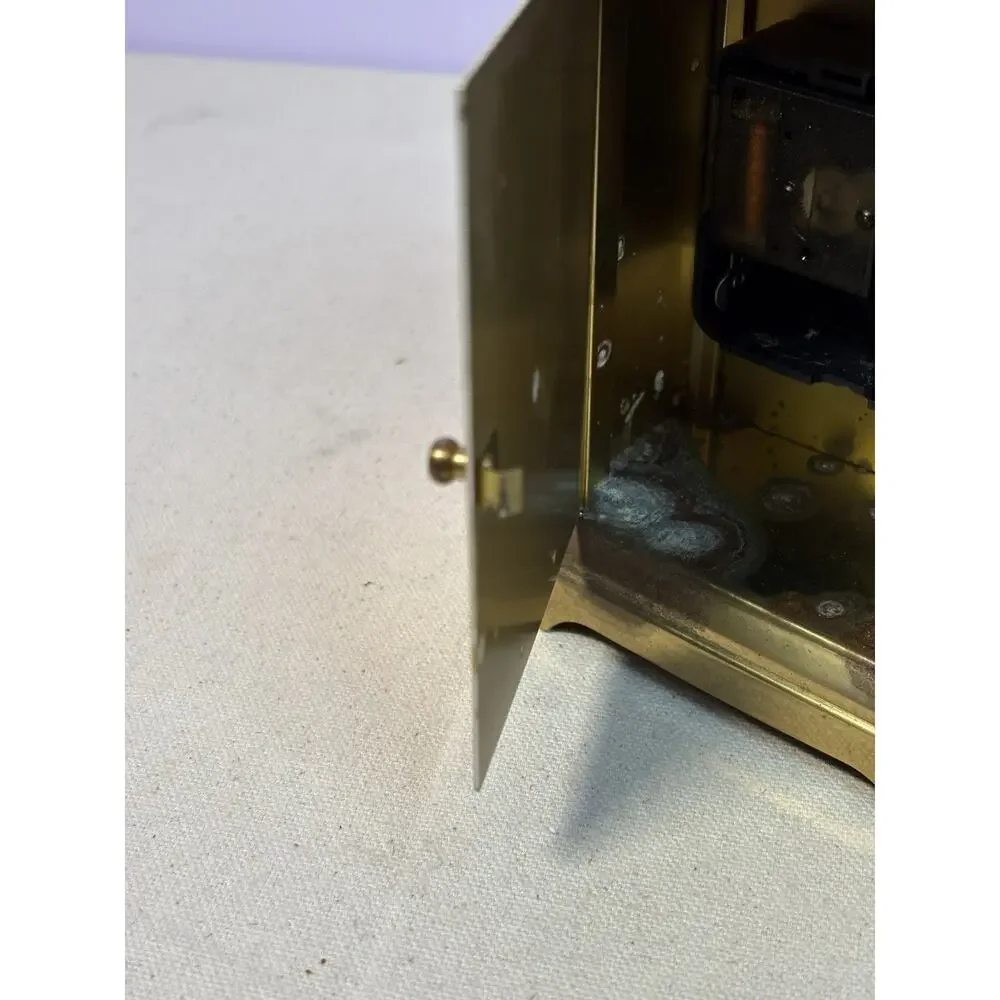 Neiman Marcus Quartz Gold Tone Carriage Clock West Germany